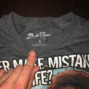 Grey Bob Ross T shirt